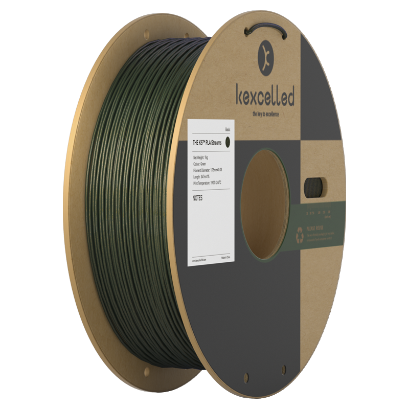 THE K5™ PLA Streams-1.75-GRN-1KG
